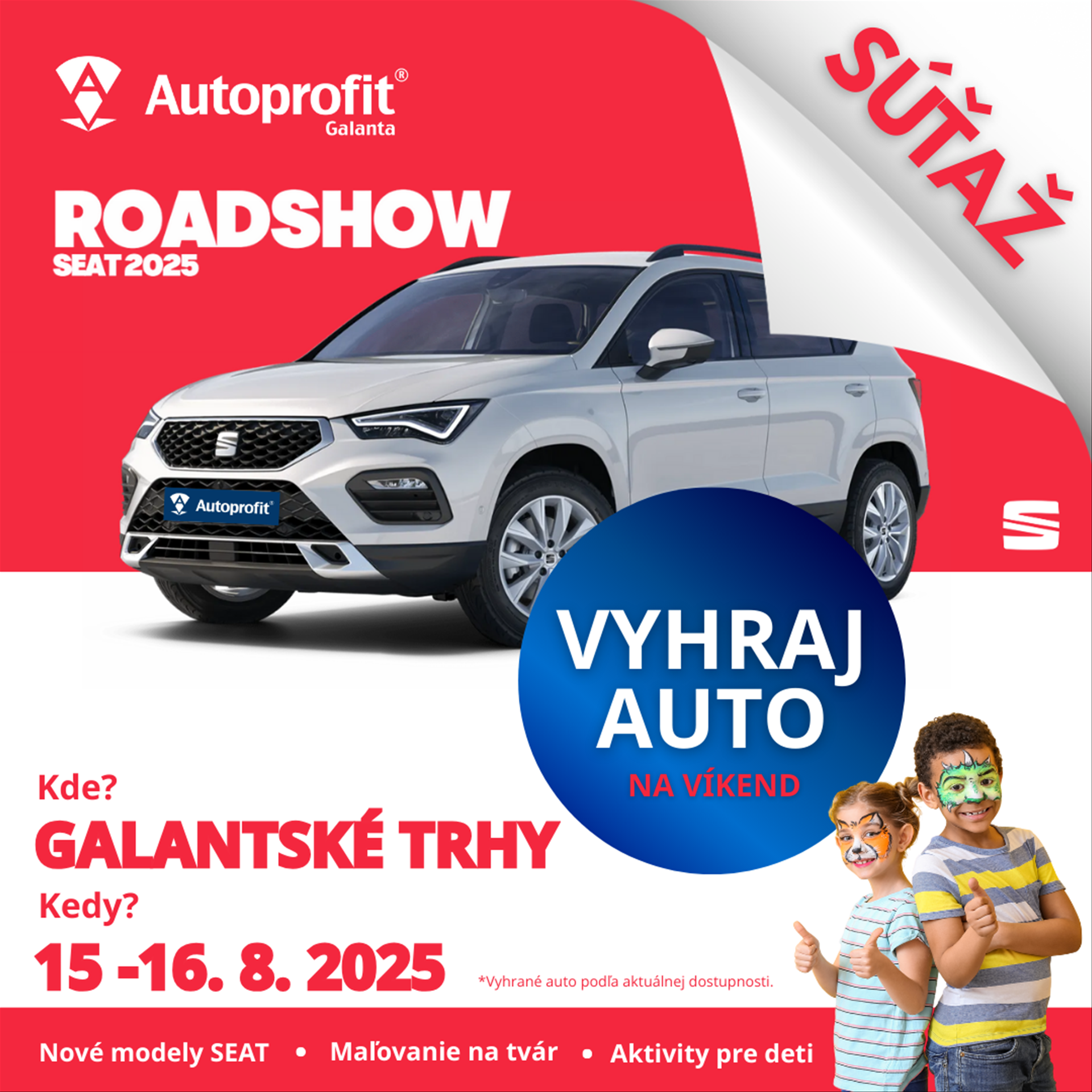 Autoprofit.sk Vyhraj SEAT na víkend